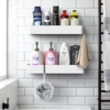 VINSANI 2pc WHITE SHOWER CADDY 1010504 VINSANI 2pc WHITE SHOWER CADDY 1010504