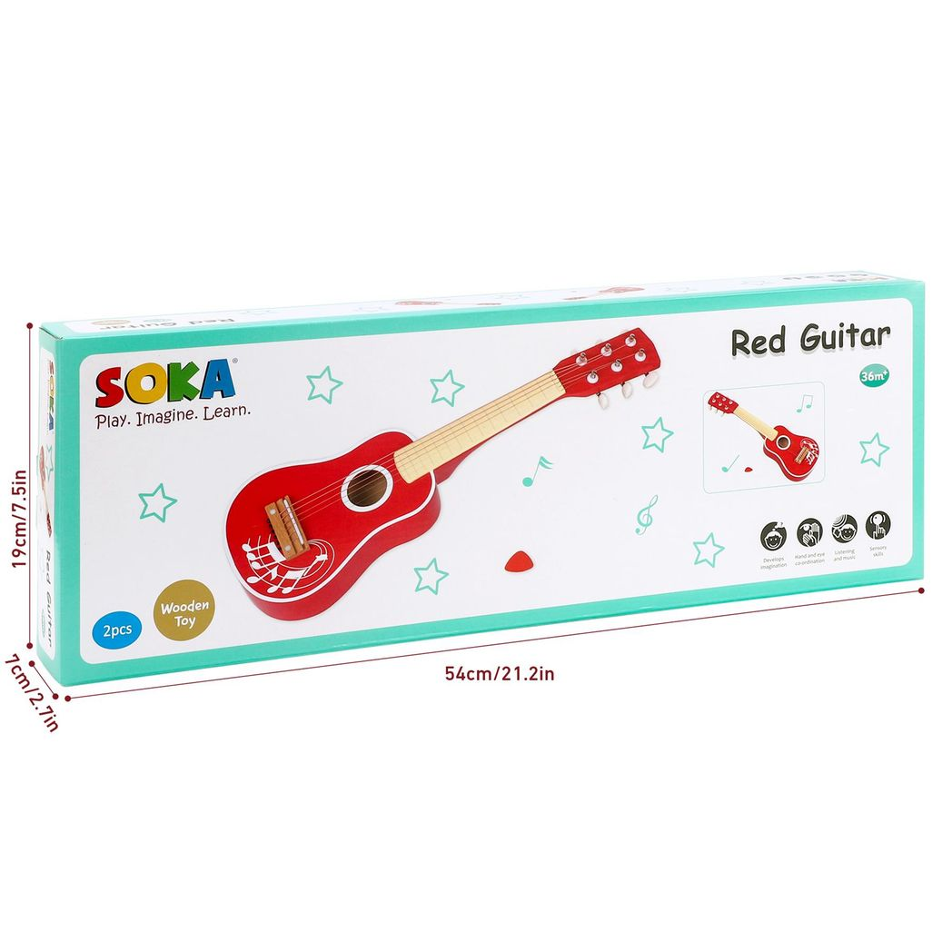 Red Toy Guitar Red Toy Guitar - Image 3