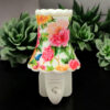 8 INCH FLORAL LED NIGHTLIGHT ORANGE AND PINK
