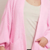 Cropped Balloon Sleeve Pocket Cardigan Cropped Balloon Sleeve Pocket Cardigan - Image 6