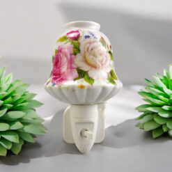 Alternative view of 8 Inch Floral LED Nightlight – Pink and White Flowers