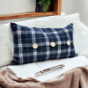 30 X 50CM BLUE VELVET CUSHION COVER ONLY 30 X 50CM BLUE VELVET CUSHION COVER ONLY - Image 4
