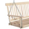 Wooden 2-Seater Poch Swing Chair Hanging Hammock Chains Wooden 2-Seater Poch Swing Chair Hanging Hammock Chains - Image 8