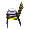 Set of 4 Garden Dining Chair Set Outdoor w/ High Back Armrest Beige Outsunny Set of 4 Garden Dining Chair Set Outdoor w/ High Back Armrest Beige Outsunny - Image 8