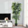 Artificial Bamboo Tree Plant, 1.8 m-Green Bamboo/ Black Pot - Image 8