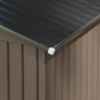 Lockable Garden Shed Large Patio Roofed Tool Metal Storage Sheds Box Khaki Lockable Garden Shed Large Patio Roofed Tool Metal Storage Sheds Box Khaki - Image 8