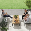 Outsunny 4 Seater Garden Corner Sofa Set with Removable Thick Cushions - Image 8