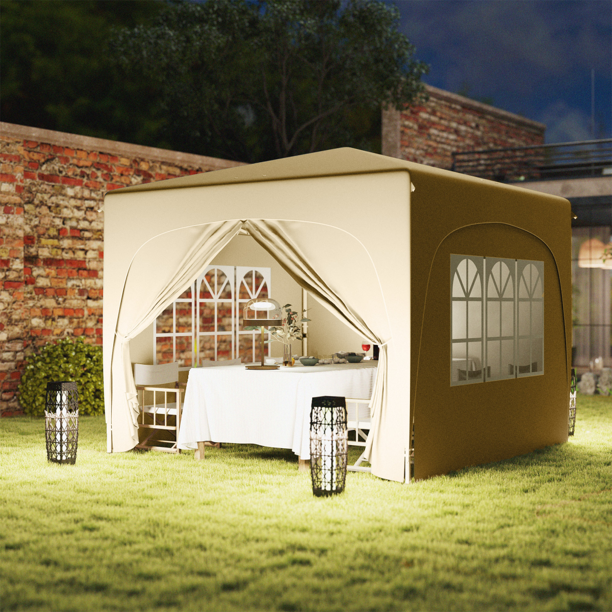 Outsunny 3 x 3(m) UPF50+ Pop Up Gazebo with Sides and Carry Bag Outsunny 3 x 3(m) UPF50+ Pop Up Gazebo with Sides and Carry Bag - Image 8