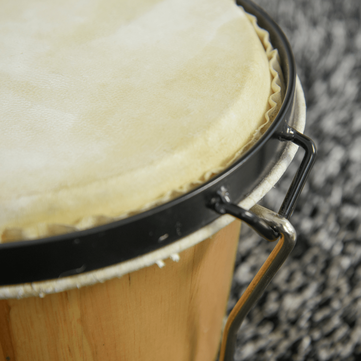 Wooden Bongo Drum Set w/ Sheepskin Drum Head 7.75" & 7" Tuning Wrench HOMCOM Wooden Bongo Drum Set w/ Sheepskin Drum Head 7.75" & 7" Tuning Wrench HOMCOM - Image 8