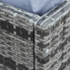 4-Piece PE Rattan Outdoor Garden Furniture Set Mixed Grey 4-Piece PE Rattan Outdoor Garden Furniture Set Mixed Grey