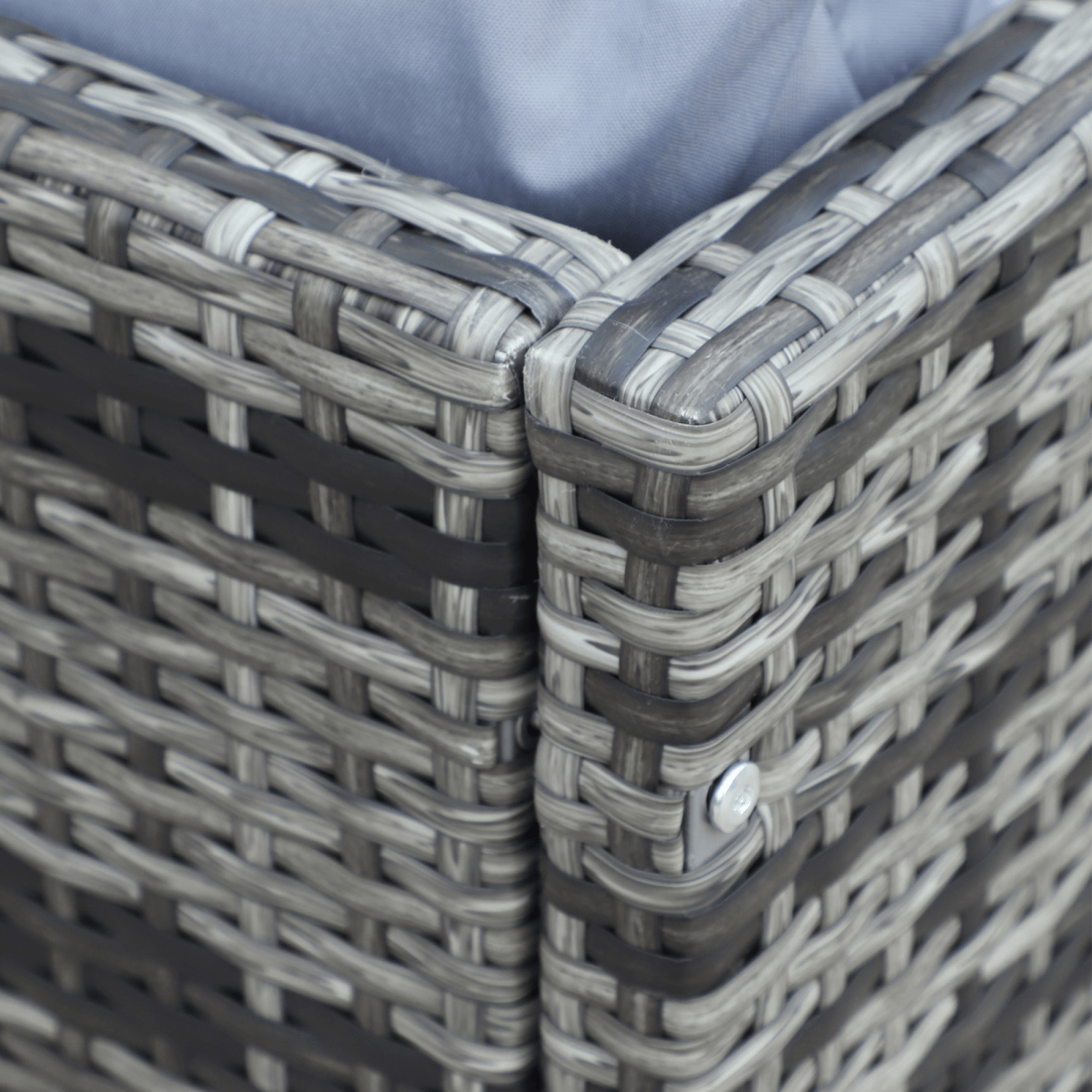 4-Piece PE Rattan Outdoor Garden Furniture Set Mixed Grey 4-Piece PE Rattan Outdoor Garden Furniture Set Mixed Grey - Image 8