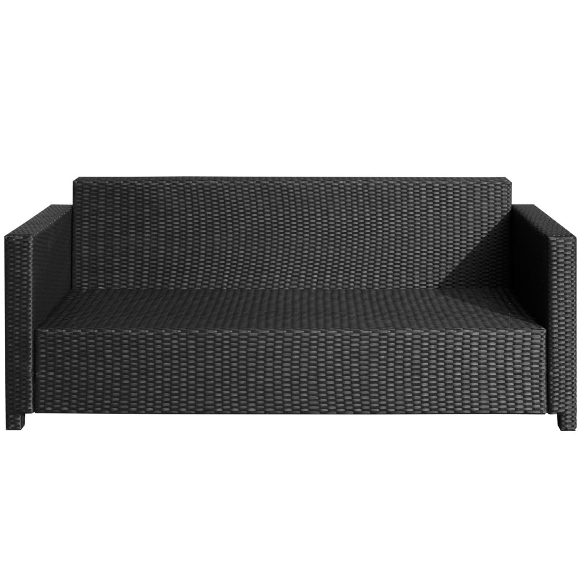 3 Seater Rattan Garden Sofa Black Outdoor Patio Wicker Weave Furniture Chair 3 Seater Rattan Garden Sofa Black Outdoor Patio Wicker Weave Furniture Chair - Image 8