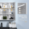kleankin LED Illuminated Mirror Cabinet Lights, Touch Switch, for Bathroom
