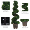 PE Set of 2 Artificial Boxwood Spiral Topiary Plant Tree's Green PE Set of 2 Artificial Boxwood Spiral Topiary Plant Tree's Green - Image 8