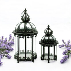 Metal Garden Lanterns – Set of 2 – Style B