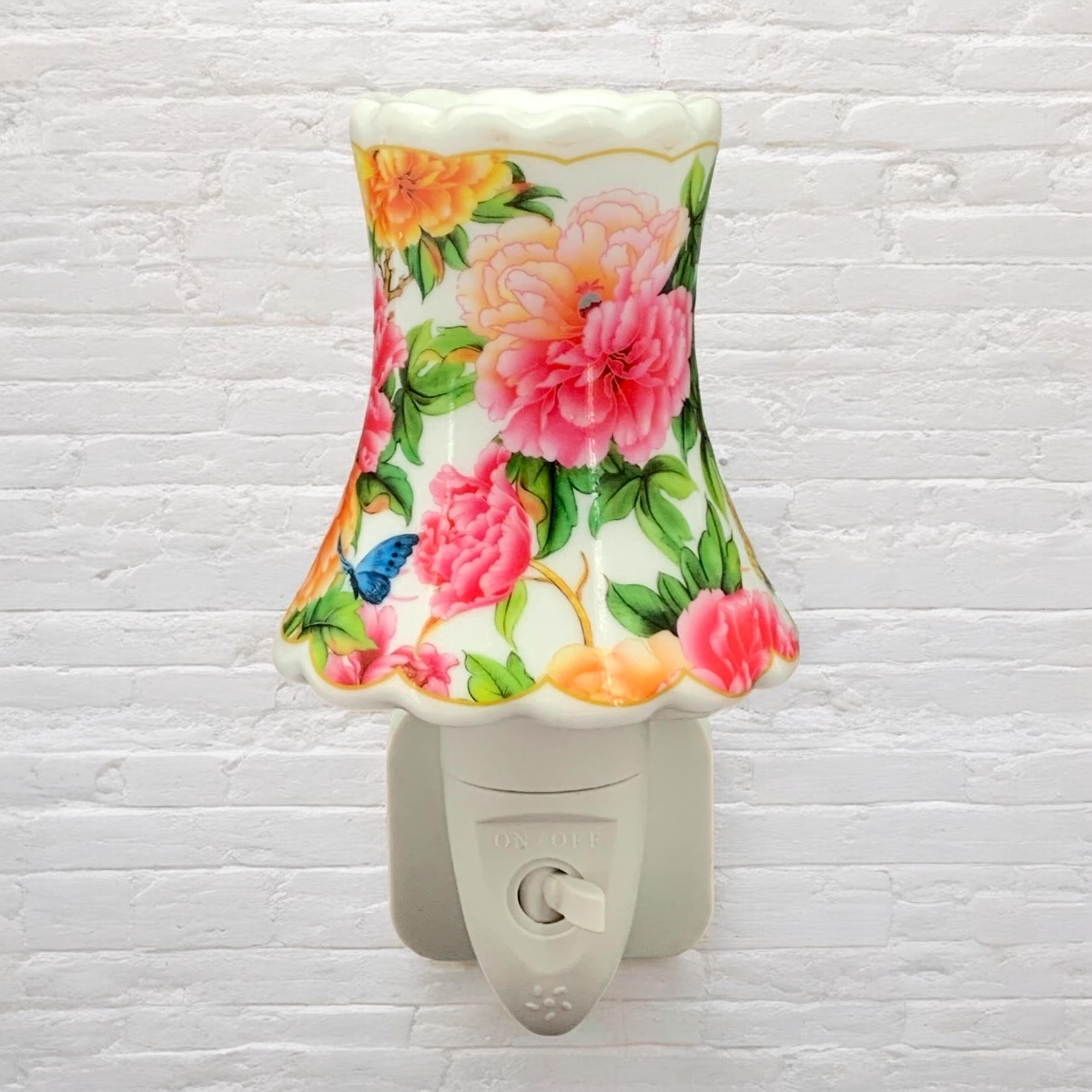 8 INCH FLORAL LED NIGHTLIGHT ORANGE AND PINK 8 INCH FLORAL LED NIGHTLIGHT ORANGE AND PINK - Image 3