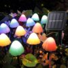 10 Piece Solar Mushroom Lights