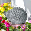 21CM GREY CEMENT HEDGEHOG - Image 8