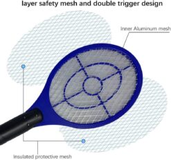 Alternative view of Electric Bug Zapper Fly Swatter Racket – 1 Supplied