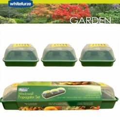 Whitefurze 7 Piece Windowsill Propagator Set - Green