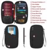RFID Passport Organiser Wallet - Black
