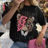 Ladies Oversized Tiger Lightning Wild Thang Short Sleeve T-Shirt Ladies Oversized Tiger Lightning Wild Thang Short Sleeve T-Shirt - Image 2