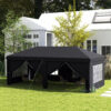 Outsunny 3 x 6m Pop Up Gazebo Height Adjustable Party Tent with Storage Bag Outsunny 3 x 6m Pop Up Gazebo Height Adjustable Party Tent with Storage Bag - Image 2