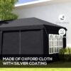 Outsunny 3 x 6m Pop Up Gazebo Height Adjustable Party Tent with Storage Bag Outsunny 3 x 6m Pop Up Gazebo Height Adjustable Party Tent with Storage Bag - Image 3