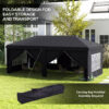 Outsunny 3 x 6m Pop Up Gazebo Height Adjustable Party Tent with Storage Bag Outsunny 3 x 6m Pop Up Gazebo Height Adjustable Party Tent with Storage Bag - Image 4