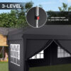 Outsunny 3 x 6m Pop Up Gazebo Height Adjustable Party Tent with Storage Bag Outsunny 3 x 6m Pop Up Gazebo Height Adjustable Party Tent with Storage Bag - Image 7
