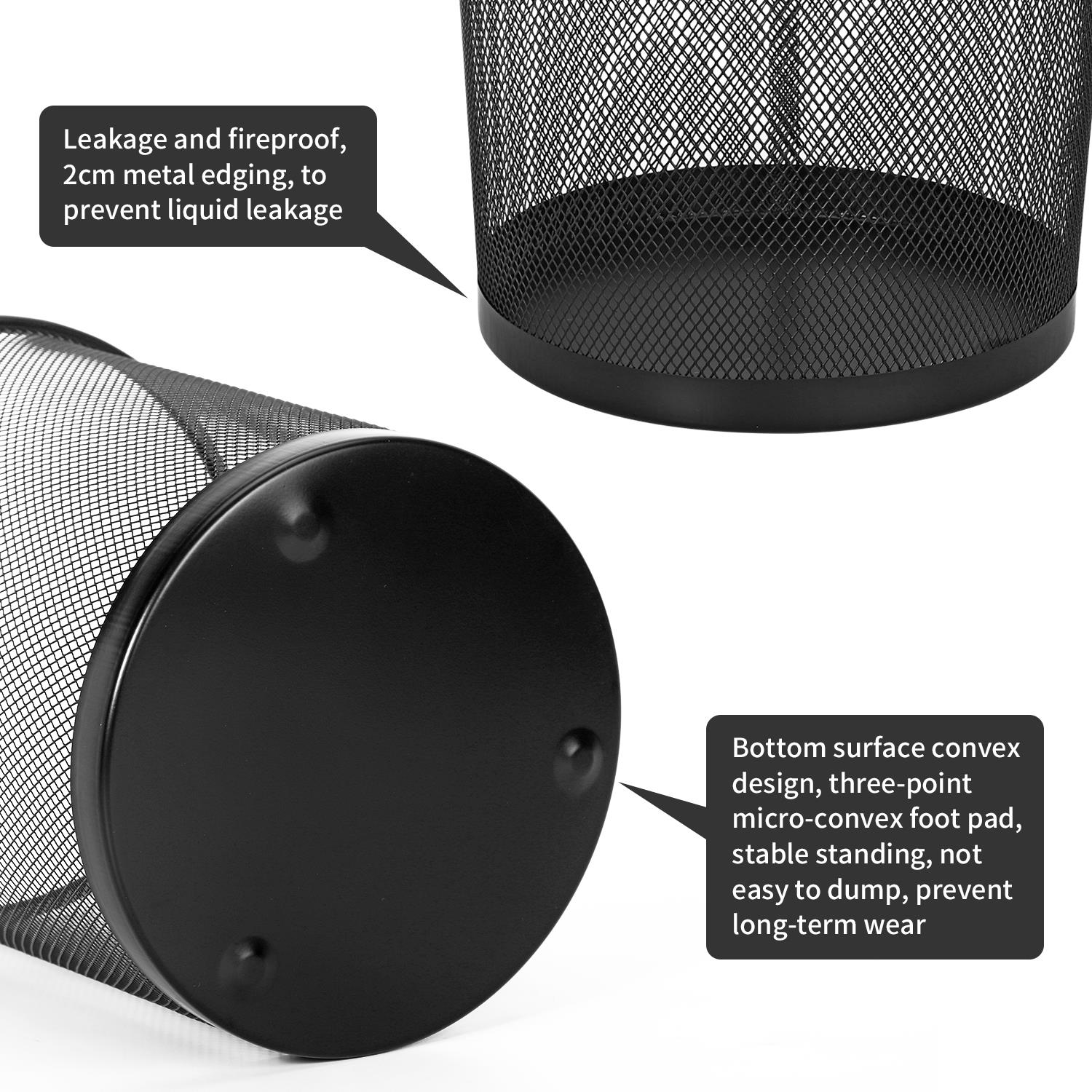 Vinsani 2pc Black Mesh Bin 1010404 Vinsani 2pc Black Mesh Bin 1010404 - Image 3