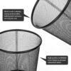 Vinsani 2pc Black Mesh Bin 1010404 Vinsani 2pc Black Mesh Bin 1010404