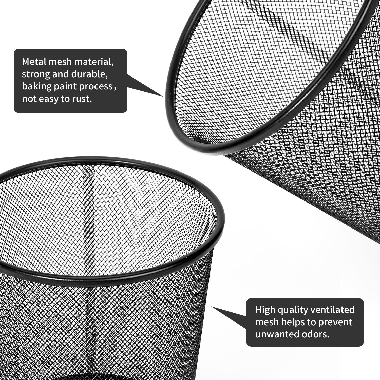 Vinsani 2pc Black Mesh Bin 1010404 Vinsani 2pc Black Mesh Bin 1010404 - Image 5