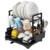 VINSANI 2 TIER DISH DRAINER BLACK 1010429