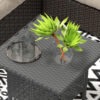 PE Rattan Outdoor Coffee Table and Side Table, Grey PE Rattan Outdoor Coffee Table and Side Table, Grey