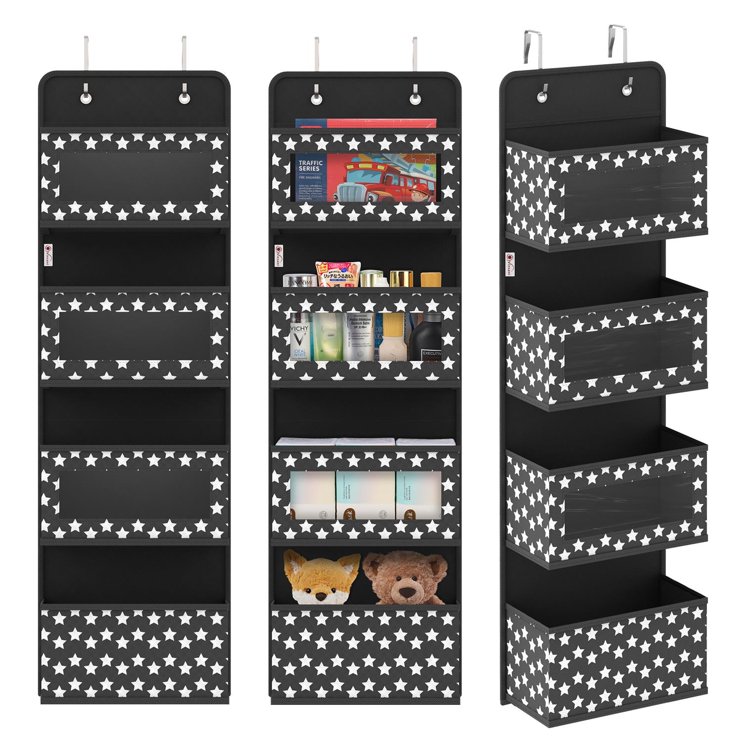 4 Tier Black Hanging Organiser 4 Tier Black Hanging Organiser - Image 2