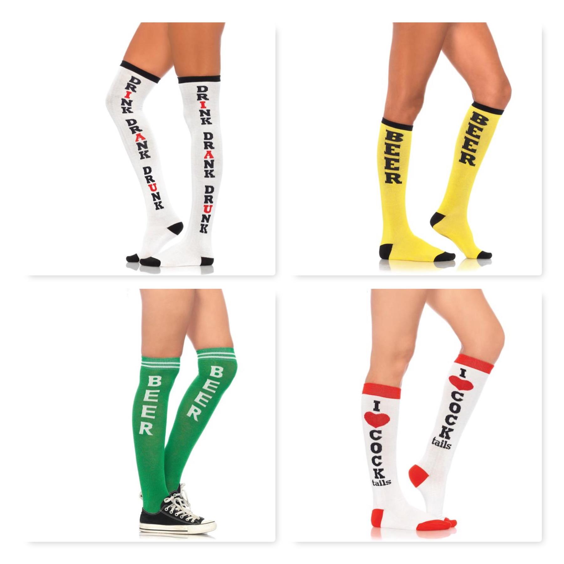 Knee High Novelty Socks Knee High Novelty Socks
