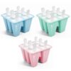 Vinsani Ice Lolly Mould Silicone 6 Cavity Popsicle Mould Reusable Ice Cream Mould Ice Pop Moulds BPA Free Easy Release Ice Lolly Maker with Non-Spill Lid for Kids Adults DIY Vinsani Ice Lolly Mould Silicone 6 Cavity Popsicle Mould Reusable Ice Cream Mould Ice Pop Moulds BPA Free Easy Release Ice Lolly Maker with Non-Spill Lid for Kids Adults DIY