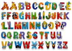Wooden Jungle Animal Alphabet Letter