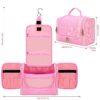 Hanging Toiletry Travel Bag - Pink Hanging Toiletry Travel Bag - Pink - Image 8