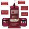 Hanging Toiletry Travel Bag - Hot Pink