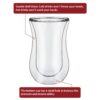 VINSANI DOUBLE WALL GLASSES CURVE 1010066