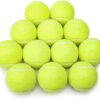 Aspect Practice Tennis Balls, Pressureless Training Exercise Tennis Balls with bag, Soft Rubber Tennis Balls for Beginners, Pack of 12 Aspect Practice Tennis Balls, Pressureless Training Exercise Tennis Balls with bag, Soft Rubber Tennis Balls for Beginners, Pack of 12