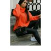 Ladies Fluorescent Polo Knit Jumper Ladies Fluorescent Polo Knit Jumper - Image 8