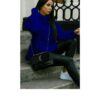 Ladies Fluorescent Polo Knit Jumper Ladies Fluorescent Polo Knit Jumper - Image 3