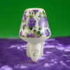 8 INCH FLORAL LED NIGHTLIGHT PURPLE FLOWERS - Image 2