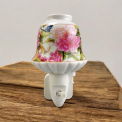 Alternative view of 8 Inch Floral LED Nightlight – Pink and Green