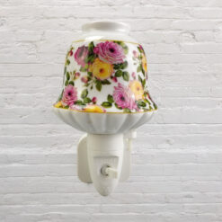 Alternative view of 8 Inch Floral LED Nightlight – Pink and Orange