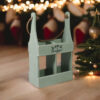 39cm Rustic Green 2 Bottle Wine Holder - Image 6