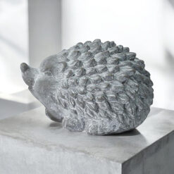 Alternative view of 21cm Grey Cement Hedgehog